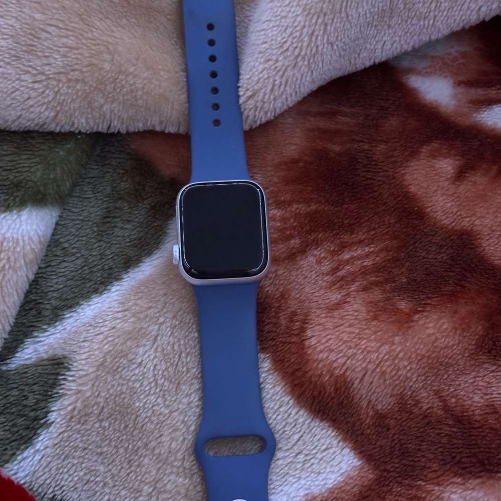Apple Smartwatch with Blue Band